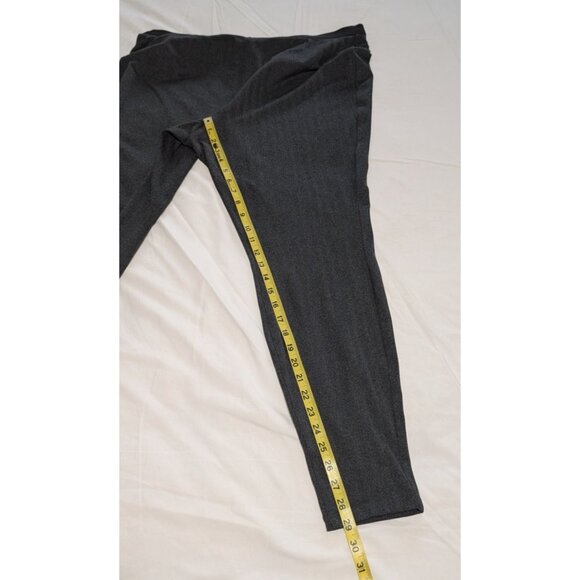 Nwt Eileen Fisher Charcoal Gray Herringbone Tweed Leggings 1X Polyester Stretch - Picture 13 of 15